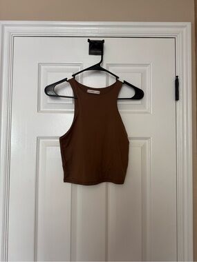 Brown Crop Tank Top - Sincerely Jules